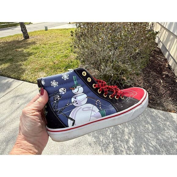 Vans Men\'s Size 10 Nightmare Before Christmas Sk8 High Shoes Jack Skellington main image 4